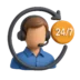 دعم فني مباشر 24/7